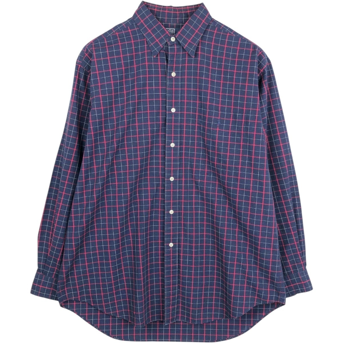 古着 ラルフローレン Ralph Lauren POLO by Ralph Lauren LOWEL SPORT 長袖 コットンチェックシャツ メンズL相当/eaa662033
