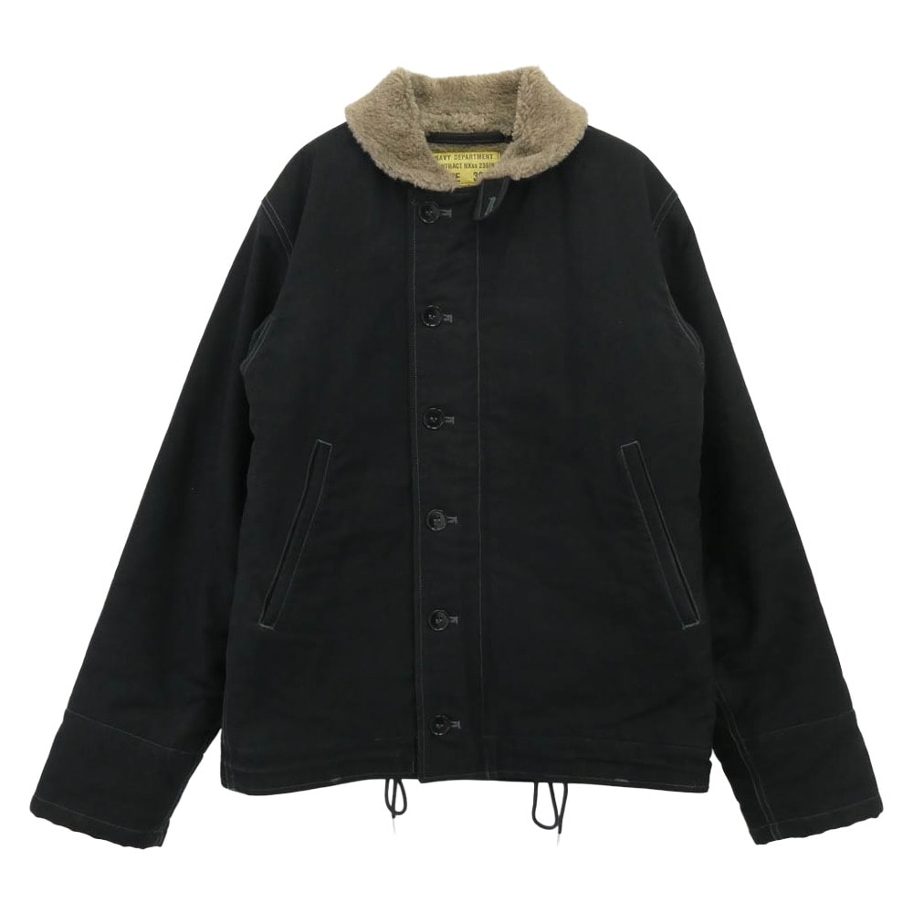 Buzz Rickson's バズリクソンズ ミリタリージャケット BR12030 Type N-1 NAVY DEPARTMENT 40s Mode デッキジャケット ミリタリー ジャケット ネイビー系 36【中古】