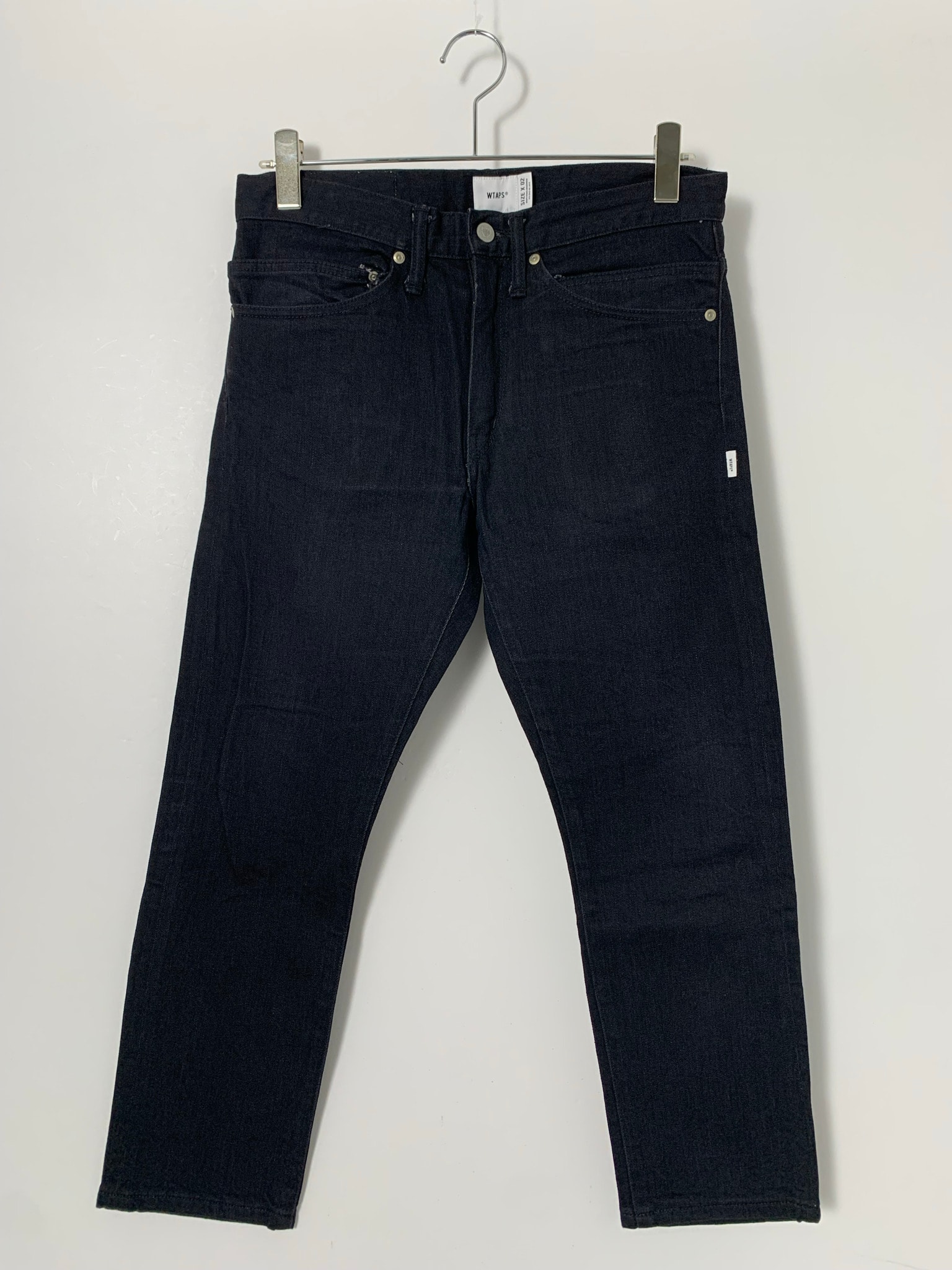 WTAPS BLUES VERY SKINNY RAW/TROUSERS.COTTON.DENIM Black
