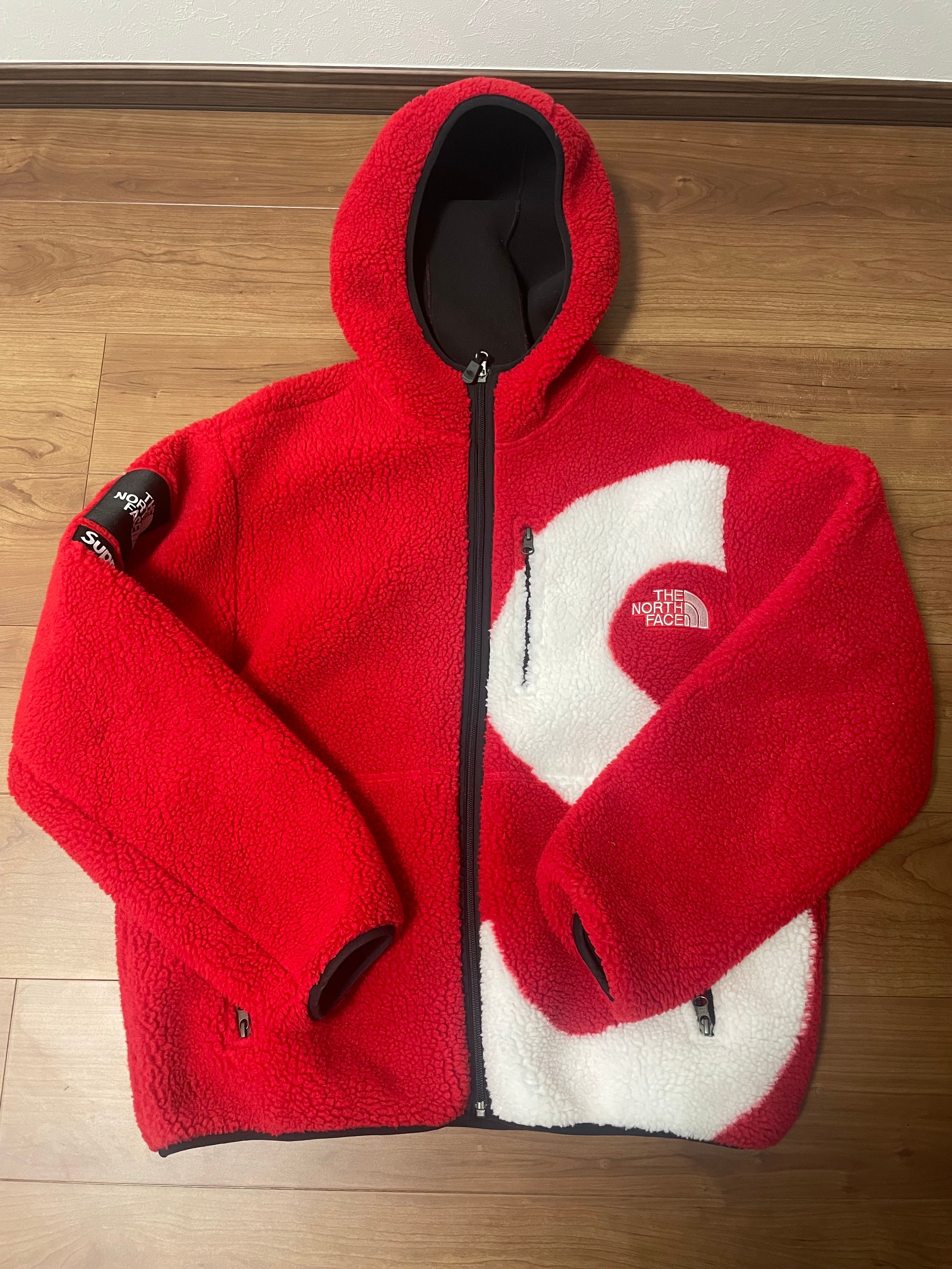 Supreme x The North Face S Logo Hooded Fleece Jacket "Red"