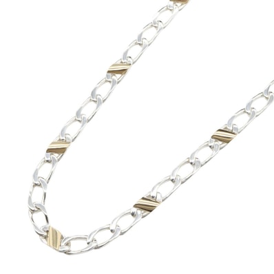 ティファニー TIFFANY&CO ネックレス ネックレス ジュエリー シルバー925 K18(イエローゴールド) レディース ゴールド系 / シルバー系 【中古】