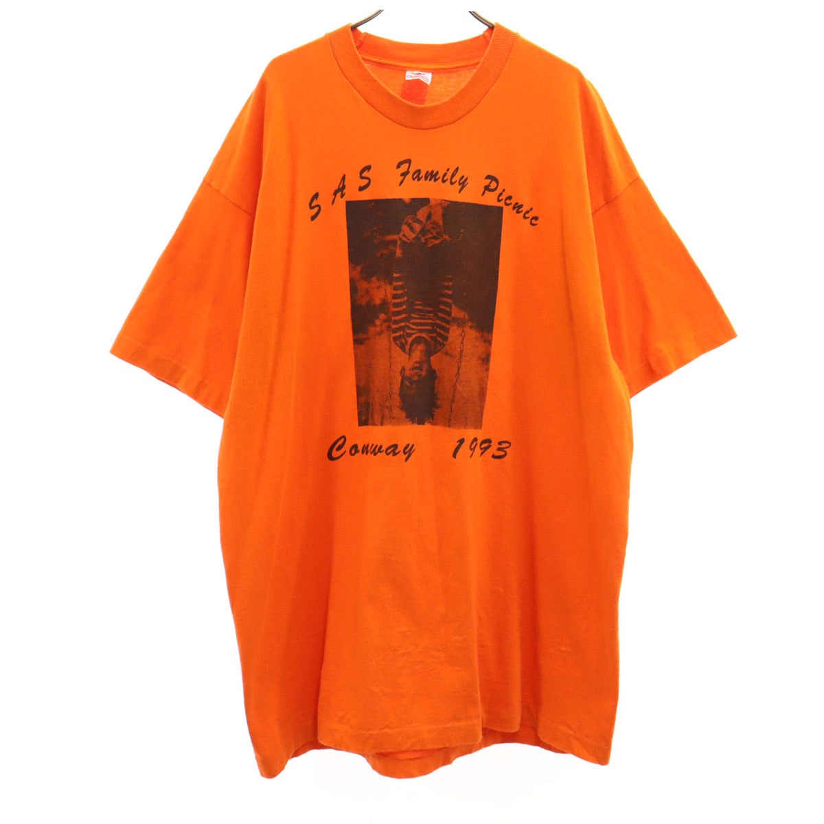 FRUIT OF THE LOOM フルーツオブザルーム 90s オールド USA製 半袖 Tシャツ XXL オレンジ シングルステッチ