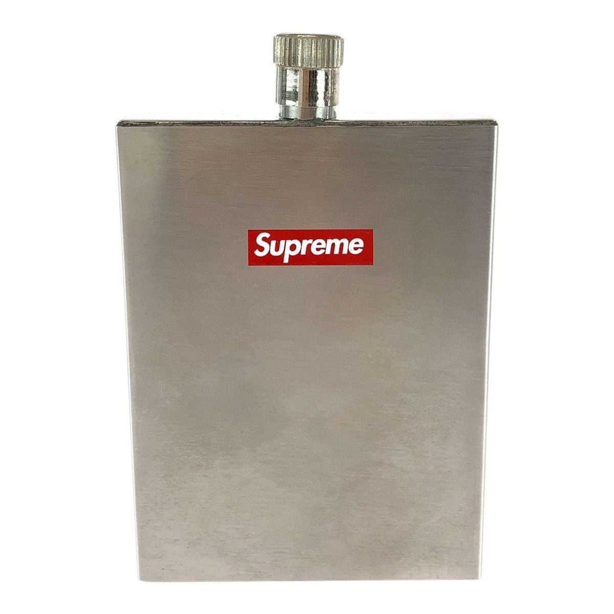 美品 Supreme シュプリーム シルバー レッド ホワイト ステンレススチール 水筒 フラスク スキットル 604490 【中古】