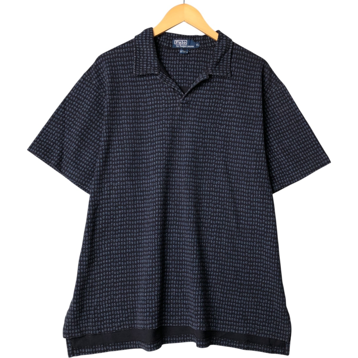 古着 ラルフローレン Ralph Lauren POLO by Ralph Lauren 総柄 オープンカラー 半袖 ポロシャツ メンズXL相当/eaa571017