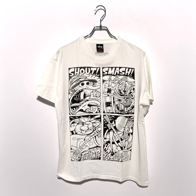 STUSSY Peter Bagge Tee White 09S