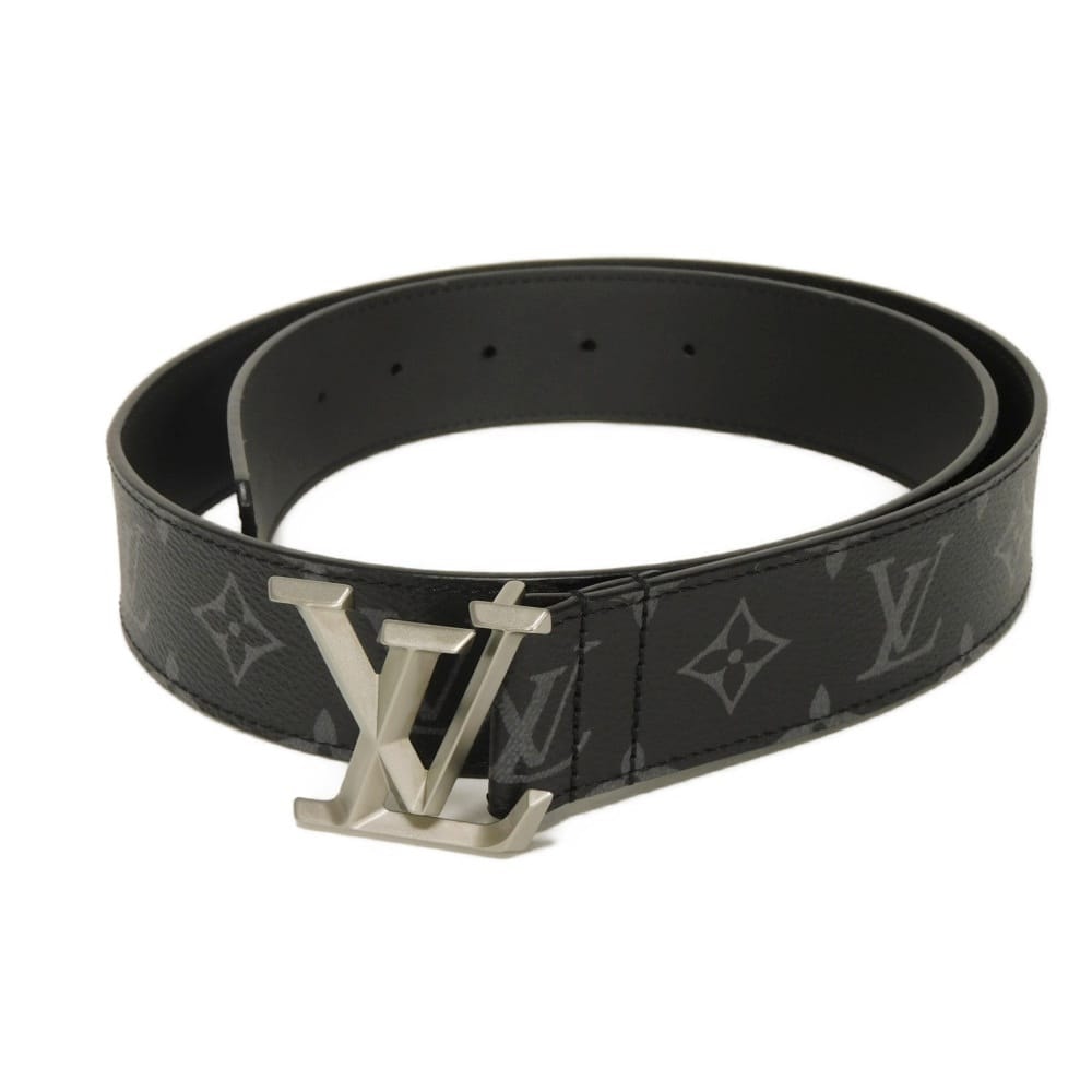 LOUIS VUITTON ルイ・ヴィトン サンチュール LV ピラミッド 40MM LVロゴ フラワー 90/36 美品 モノグラム エクリプス ノワール ベルト M0607U