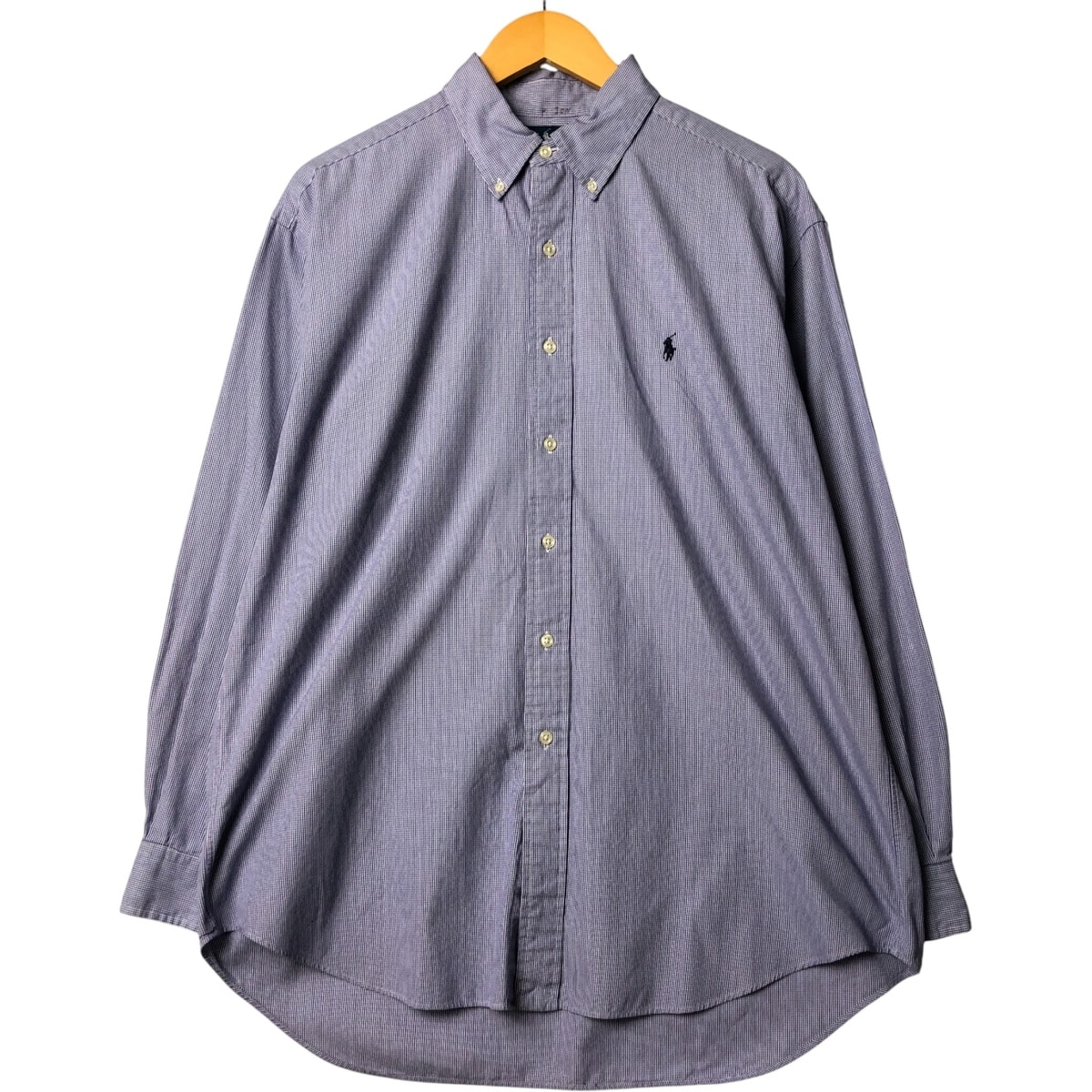 古着 ラルフローレン Ralph Lauren BLAKE 長袖 ボタンダウンチェックシャツ メンズL相当/eaa579769