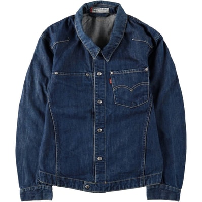 古着 00年代 リーバイス Levi's ENGINEERED エンジニアード ユーロモデル カスタム ペイント デニムジャケット メンズS相当/eaa665913