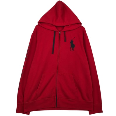 古着 ラルフローレン Ralph Lauren POLO by Ralph Lauren ビックポニー スウェットフルジップパーカー メンズXL相当/eaa631070