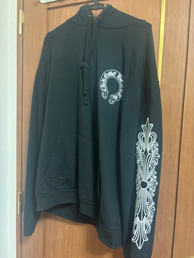 Chrome Hearts Horseshoe Floral Pullover Hoodie "Black"