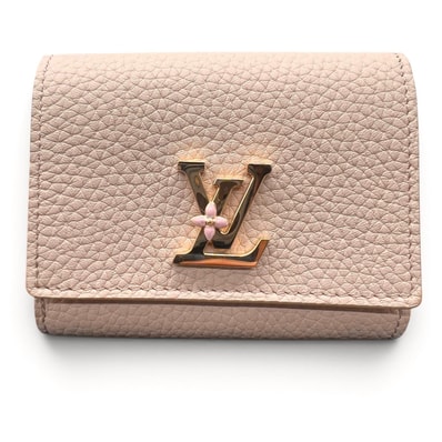 LOUIS VUITTON 展示品級美品 ルイヴィトン ポルトフォイユ カプシーヌ タイニー トリヨン 二つ折り財布 M14667 レザー RFID確認済 LV コンパクトウォレット ミニ財布 SAランク 中古 鑑定済 ヴィトン財布