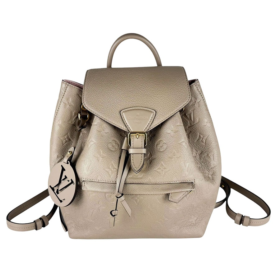 Louis Vuitton Monogram Empreinte Leather Montsouris PM "Turtledove"