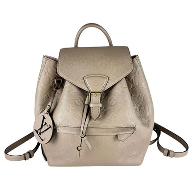 Louis Vuitton Monogram Empreinte Leather Montsouris PM "Turtledove"