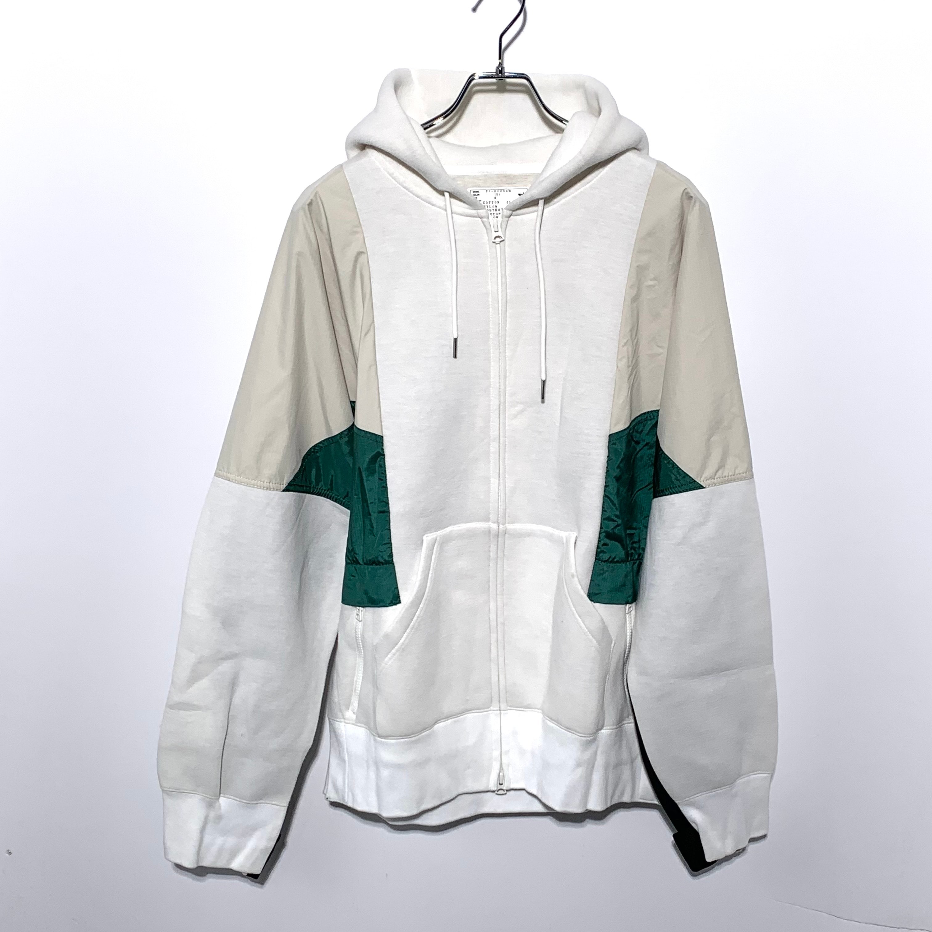 sacai Sponge Sweat Hoodie "White"