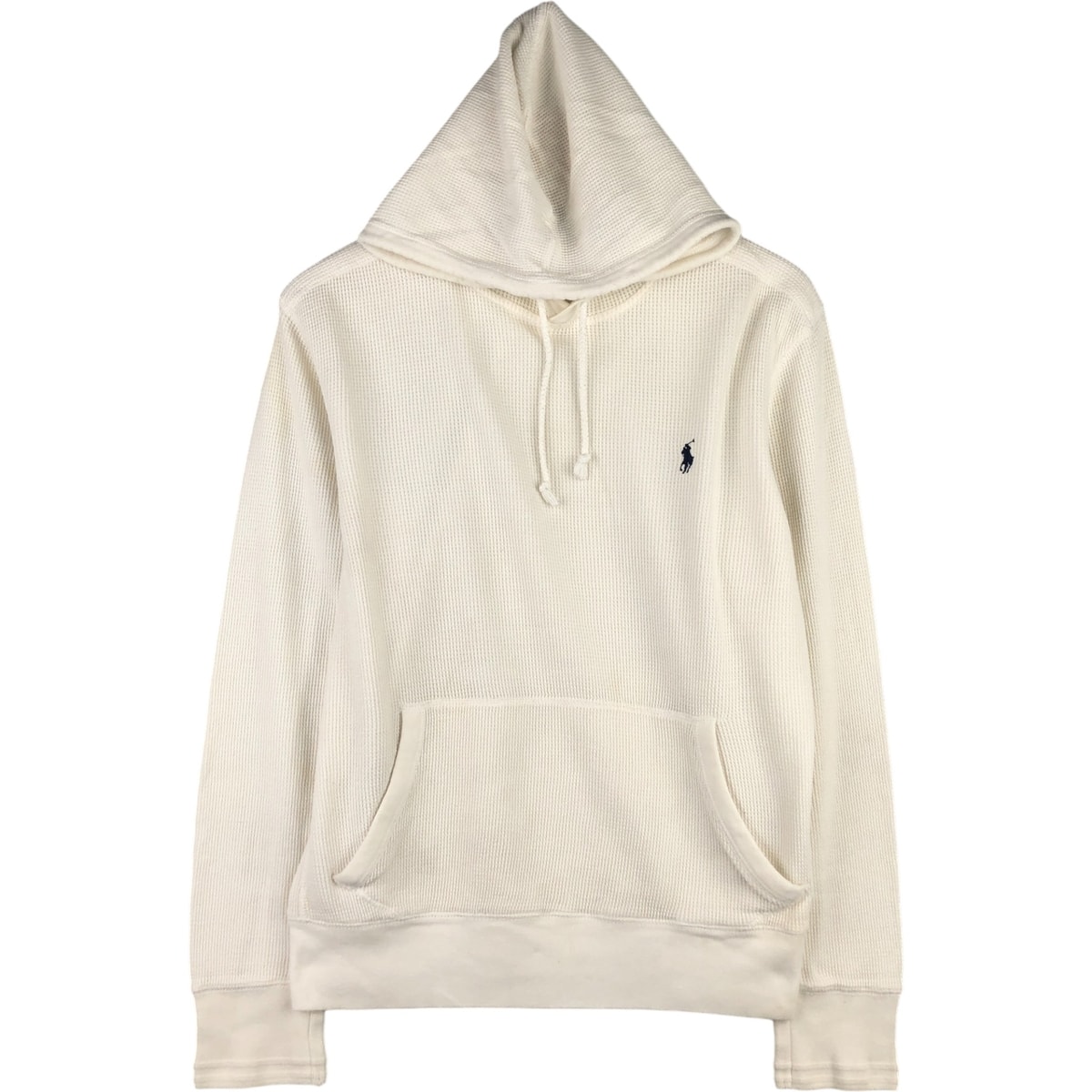 古着 ラルフローレン Ralph Lauren POLO by Ralph Lauren フード付き サーマルロンT ワッフル メンズM相当/eaa589487