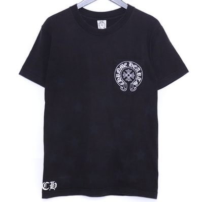 CHROME HEARTS オールド スター スクロールラベル ホースシュー ポケットTシャツ