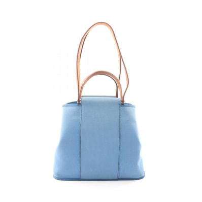 エルメス HERMES カバックPM 2WAY トートバッグ バッグ キャンバス レザー トワルオフィシエ / ヴァッシュハンター トワルオフィシエ アズール □O刻印(2011年製造) レディース ブルー系 / ブラウン系 【中古】