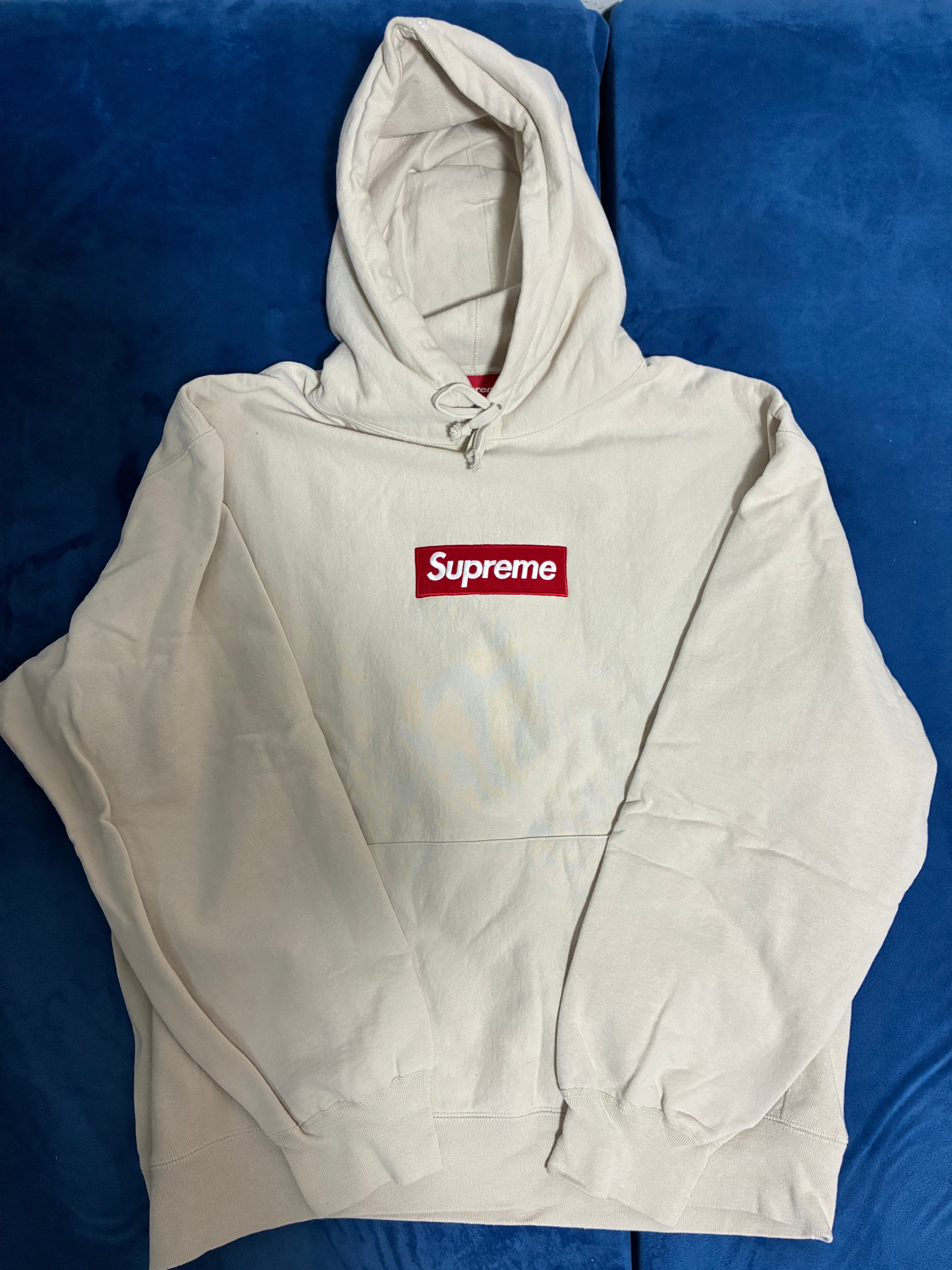 Supreme Box Logo Hooded Sweatshirt "Stone" (24FW)