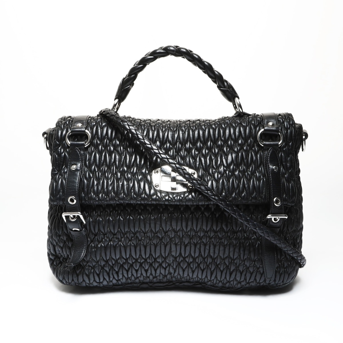 ミュウ ミュウ Miu Miu マテラッセ ショルダーバッグ【中古】