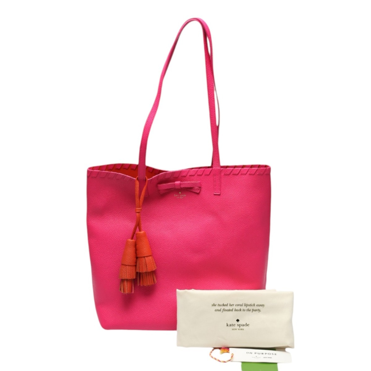 ケイトスペード Kate Spade 肩掛けバッグ タッセル レザー トートバッグ