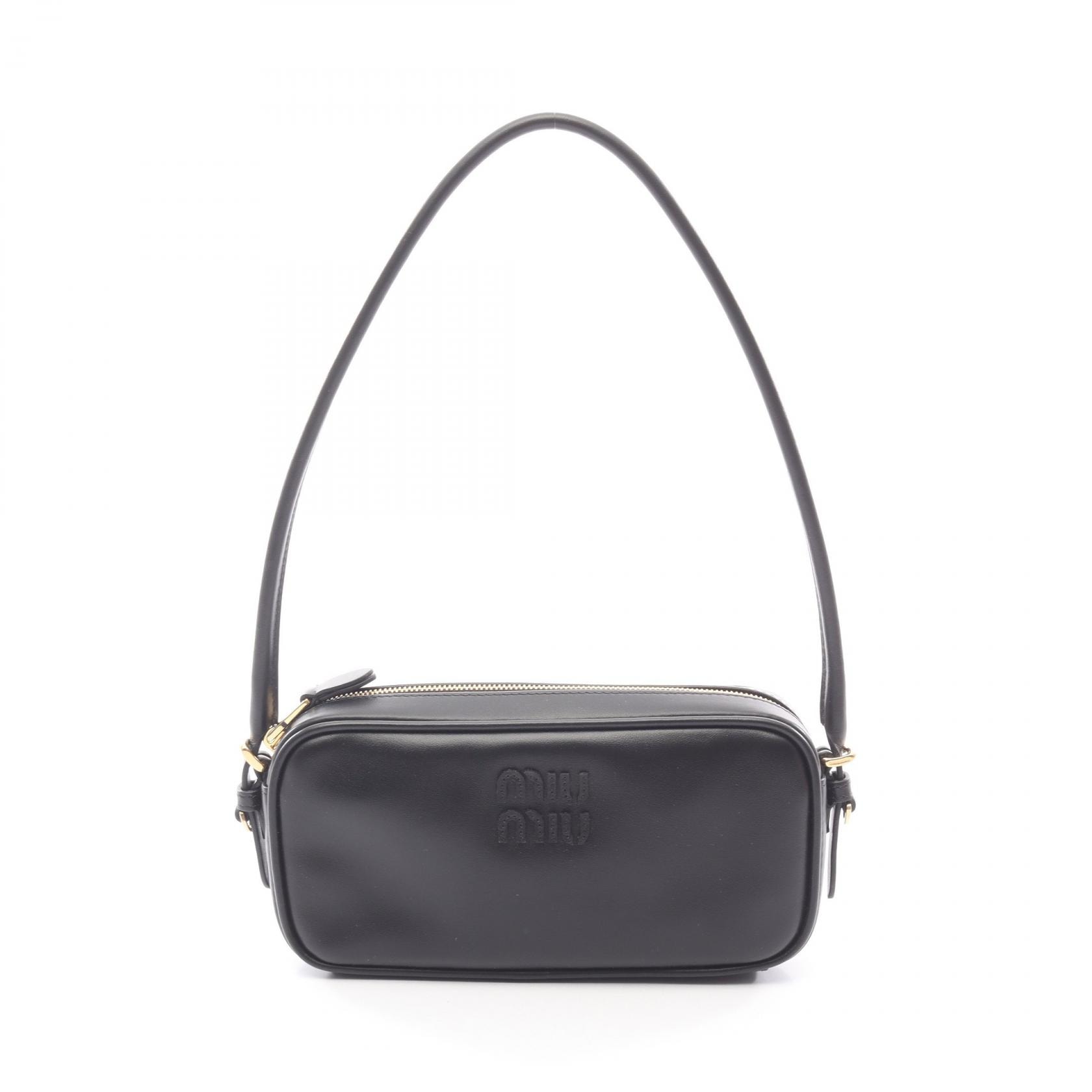 ミュウ ミュウ Miu Miu SOFTY ハンドバッグ バッグ レザー レディース ブラック系 5NE024AF8WF0002 【新品】