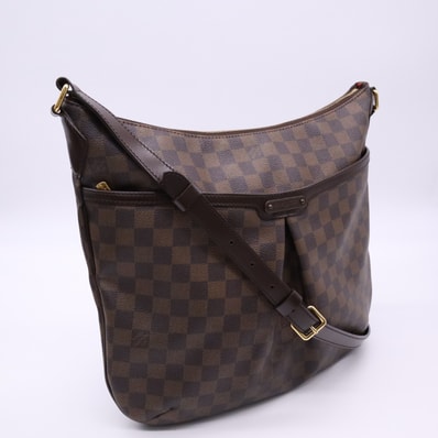 美品 LOUIS VUITTON ルイ・ヴィトン ダミエ ブルームズベリGM N42250 ハンドバッグ ブラウン ベージュ コーティングキャンバス レザー レディース