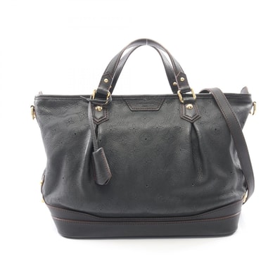 ルイ・ヴィトン LOUIS VUITTON ステラPM 2WAY ハンドバッグ バッグ レザー マヒナ ノワール レディース ブラック系 M93177 【中古】