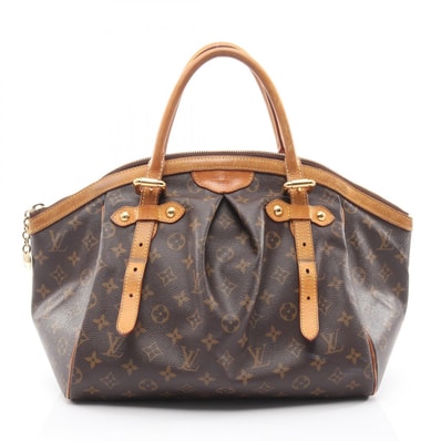 ルイ・ヴィトン LOUIS VUITTON ティヴォリGM ハンドバッグ バッグ PVCコーティングキャンバス レザー モノグラム レディース ブラウン系 M40144 【中古】