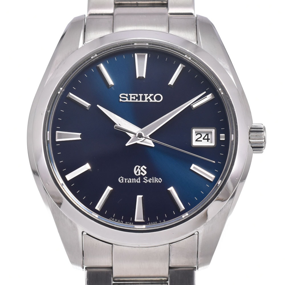 セイコー SEIKO SBGV025/9F82-0AF0 グランドセイコー デイト ブルー クォーツ メンズ 良品 箱・保証書付き 腕時計 I#150459