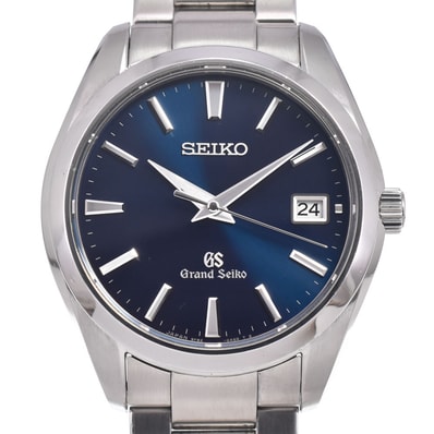 セイコー SEIKO SBGV025/9F82-0AF0 グランドセイコー デイト ブルー クォーツ メンズ 良品 箱・保証書付き 腕時計 I#150459