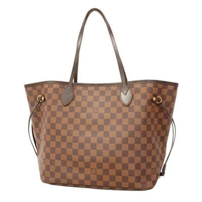 【6kd4702】ルイヴィトン トートバッグ ダミエ ネヴァーフルMM N51105 エベヌ【中古】レディース