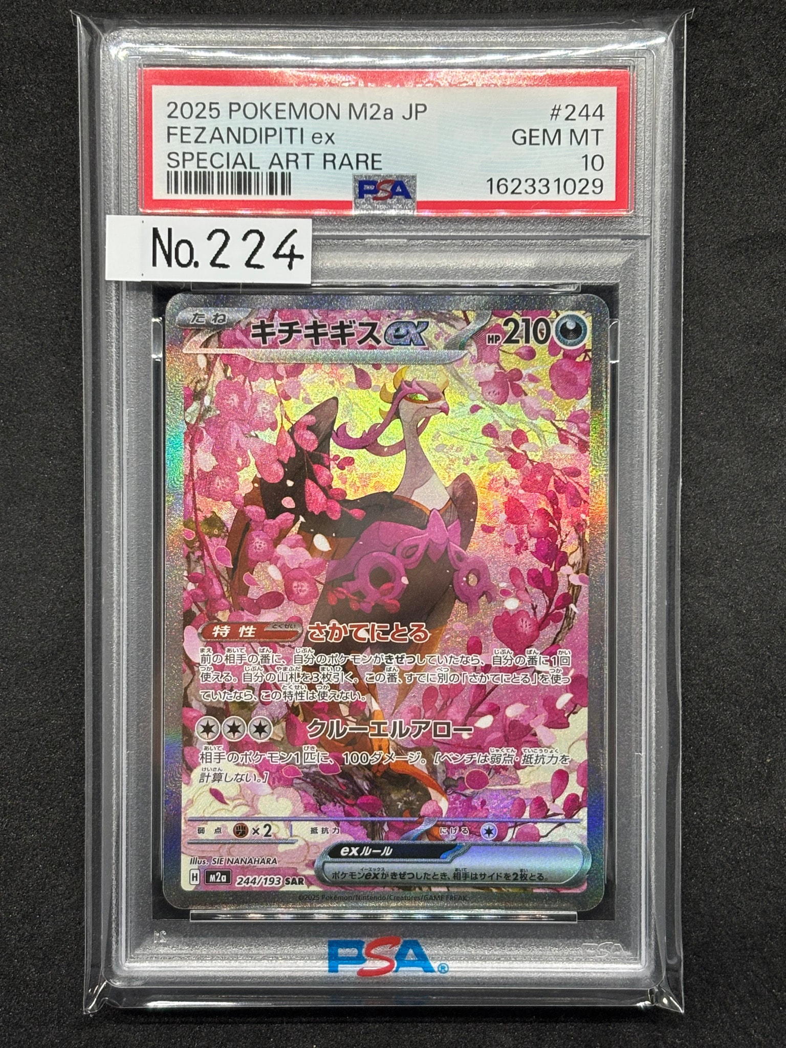 PSA10】キチキギスex SAR [M2a 244/193](ハイクラスパック「MEGA