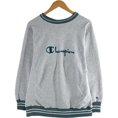 古着 90年代 チャンピオン Champion REVERSE WEAVE リバースウィーブ 刺繍タグ ロゴスウェットシャツ トレーナー USA製 LARGE メンズL相当 ヴィンテージ/eaa555688