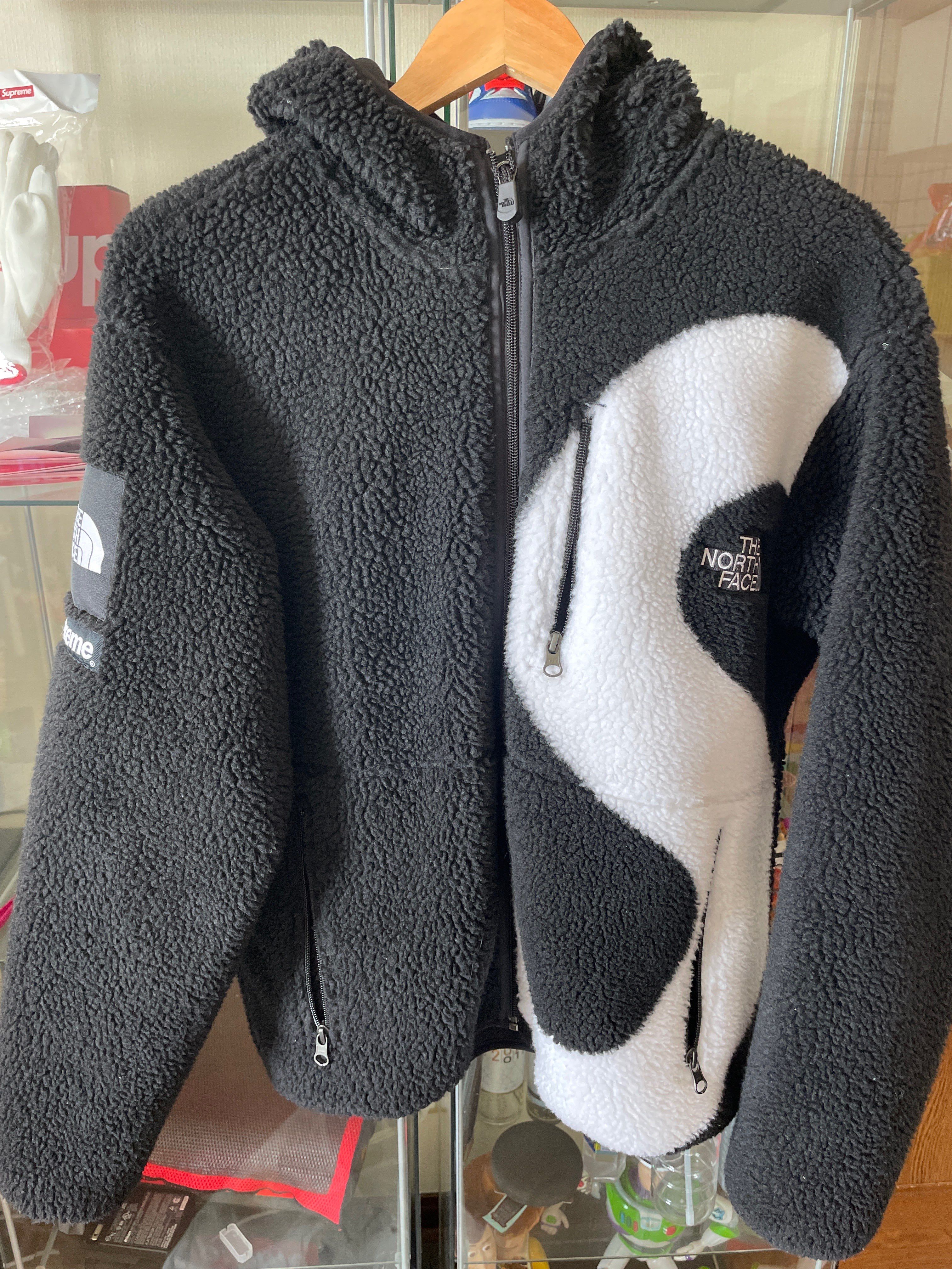 Supreme x The North Face S Logo Hooded Fleece Jacket "Black"