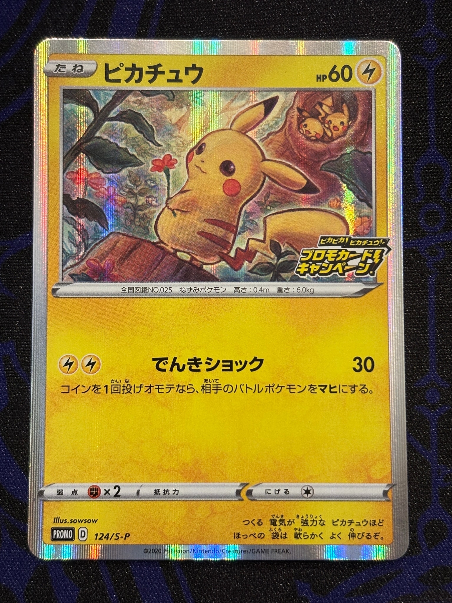 ピカチュウ: プロモ P [S-P 124](ピカピカ！ピカチュウ！プロモカード