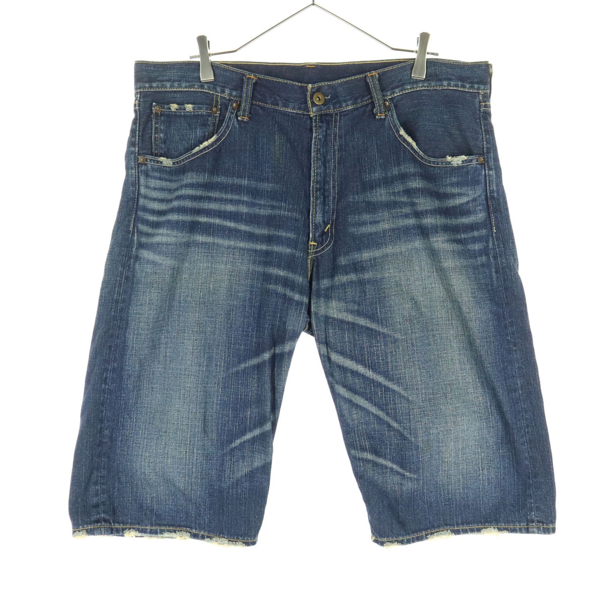 Levi's リーバイス ダメージ加工 ハーフパンツ w36 インディゴ デニム