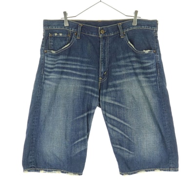 Levi's リーバイス ダメージ加工 ハーフパンツ w36 インディゴ デニム