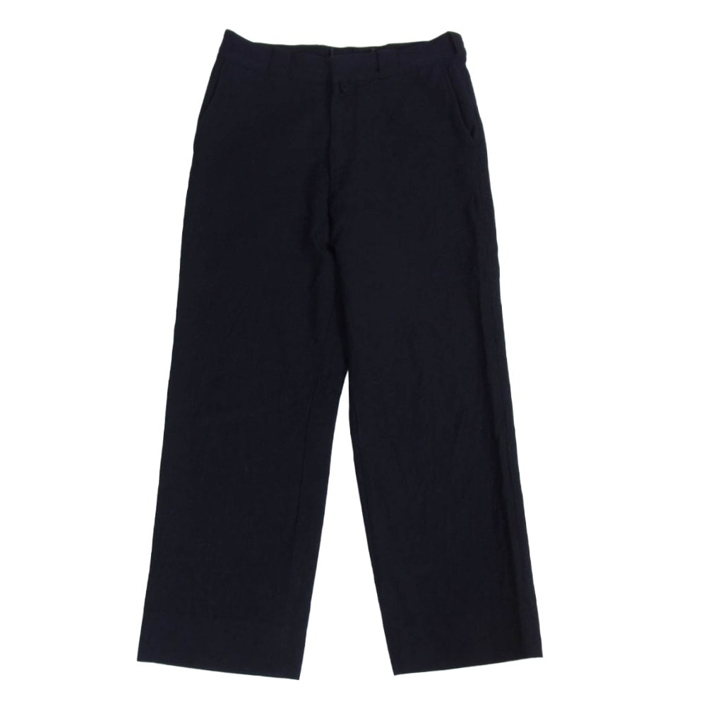 COMOLI コモリ パンツ 24AW A03-03023 ウールサージパンツ ブラック系 2【中古】