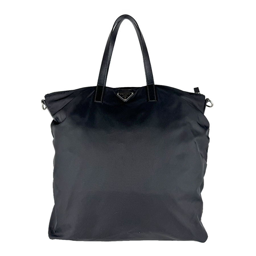 プラダ PRADA ハンドバッグ ショルダーバッグ ナイロン ブラック ユニセックス【中古】 z9435
