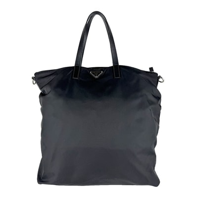 プラダ PRADA ハンドバッグ ショルダーバッグ ナイロン ブラック ユニセックス【中古】 z9435