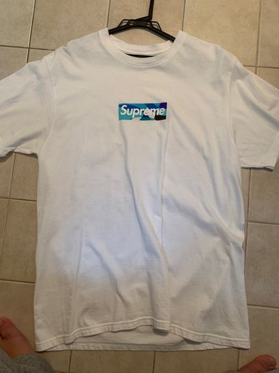 Supreme / Emilio Pucci® Box Logo Tee "White/Blue"
