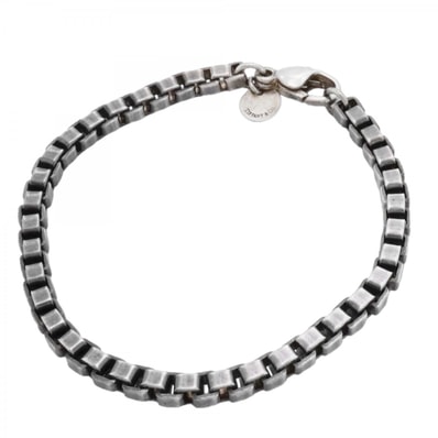 【6jdb0188】ティファニー ブレスレット ベネチアン シルバー925【中古】レディース