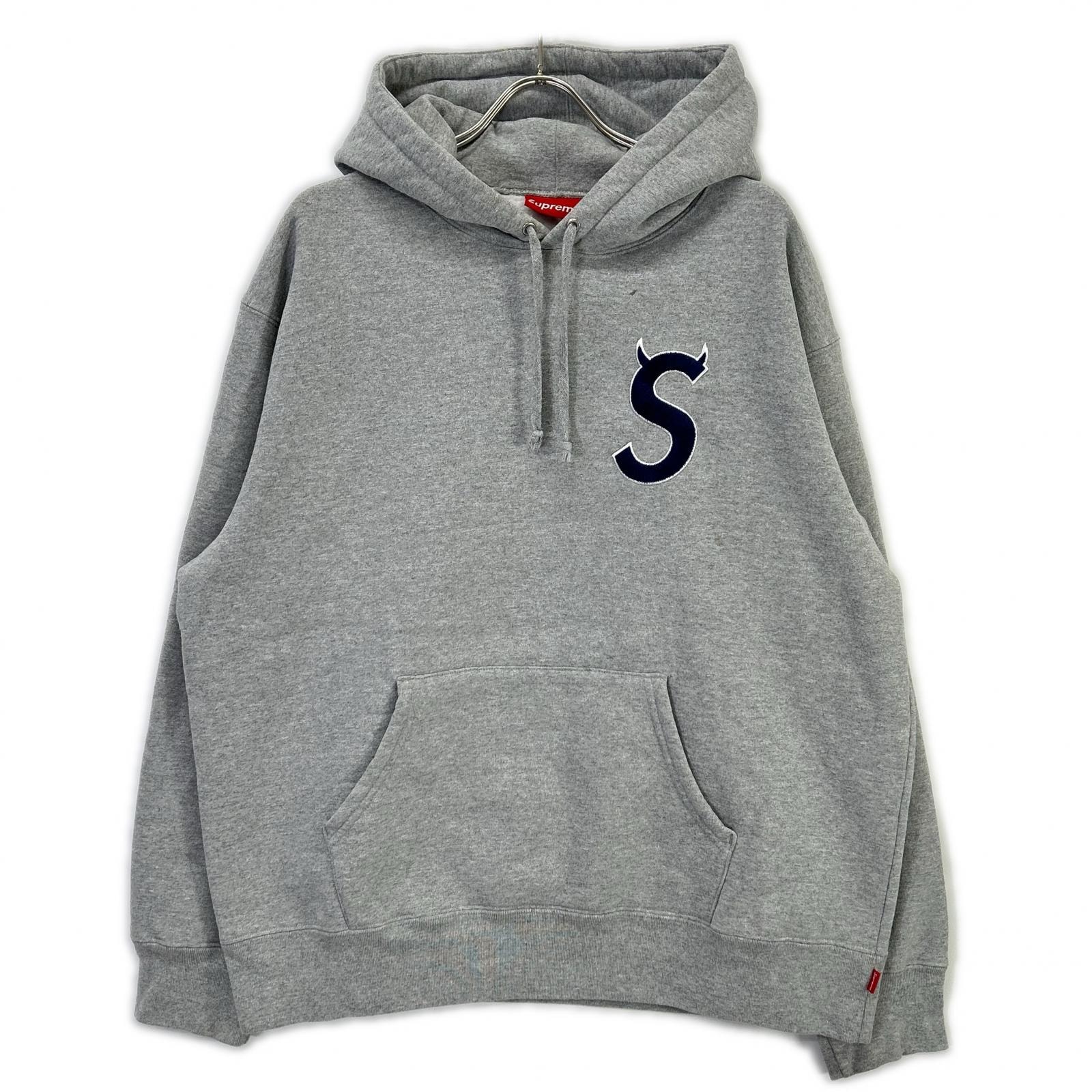 シュプリーム 22aw グレー S Logo Hooded Sweat L
