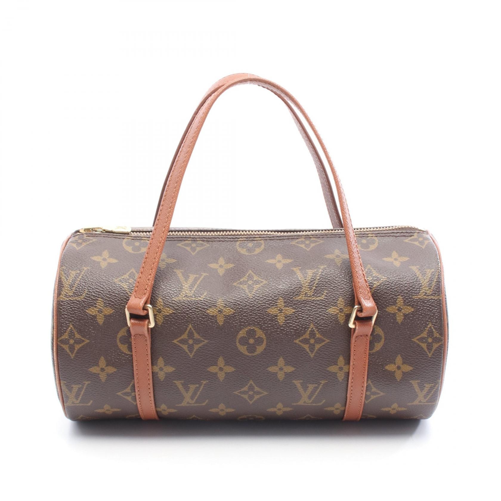 ルイ・ヴィトン LOUIS VUITTON パピヨン26 モノグラム 旧型 ハンドバッグ バッグ PVCコーティングキャンバス レザー モノグラム レディース ブラウン系 M51366 【中古】