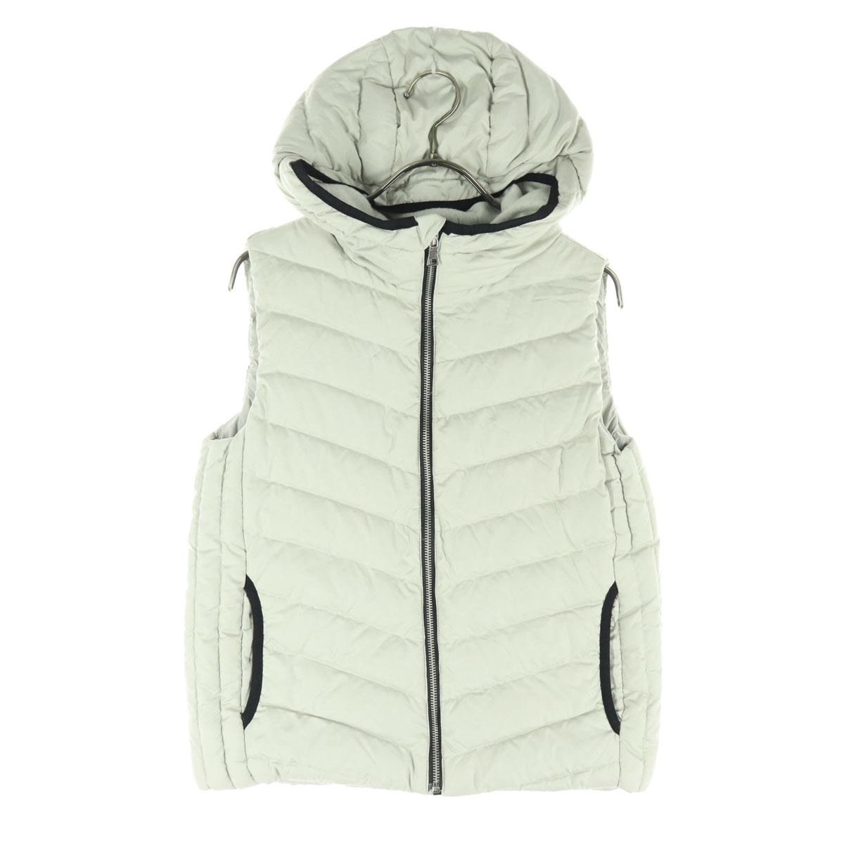 GAP ギャップ ノースリーブ 中綿ベスト XXS グレー系 フーディー