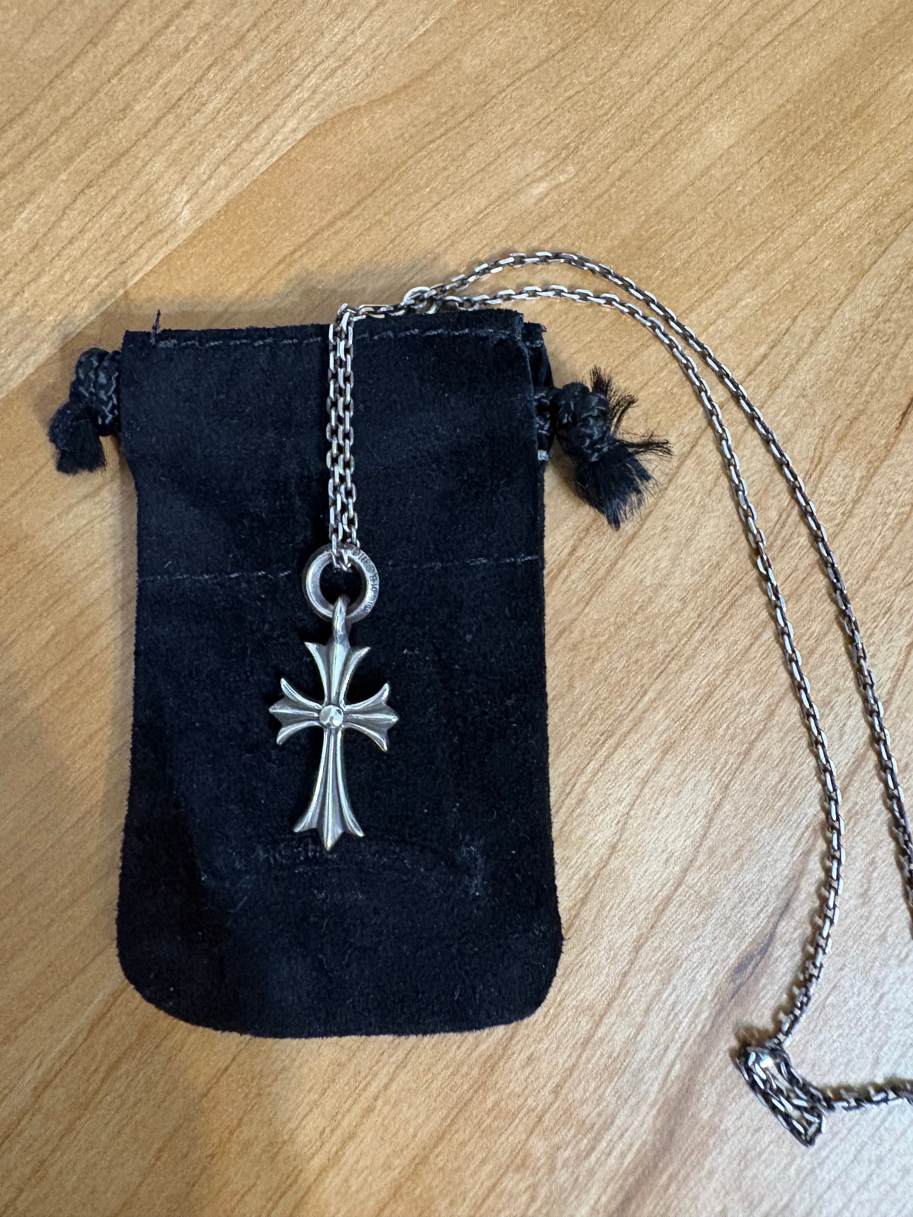 Chrome Hearts Tiny CH Cross Charm "Silver"