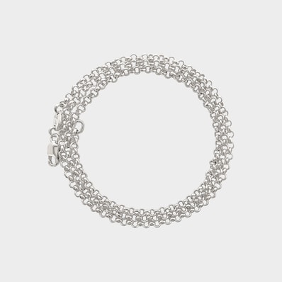 Chrome Hearts Roll Chain Necklace "Silver"