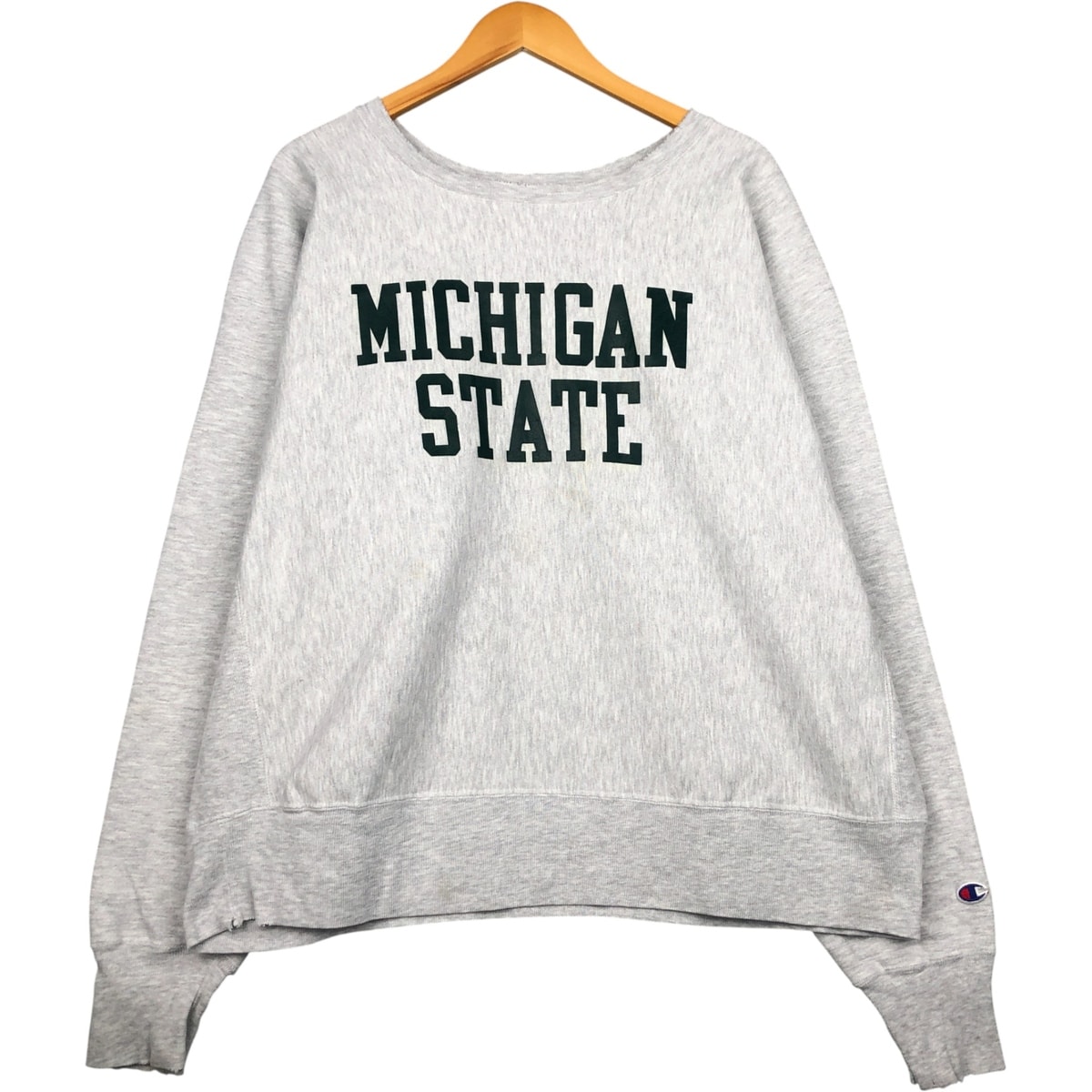 古着 90年代 チャンピオン Champion REVERSE WEAVE リバースウィーブMICHIGAN STATE ミシガン州立大学 カレッジスウェットシャツ トレーナー メンズXXL相当 ヴィンテージ/eaa590716