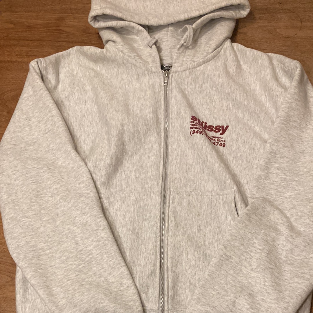 Stussy DNA Zip Hoodie "Ash Heather" (FA24)