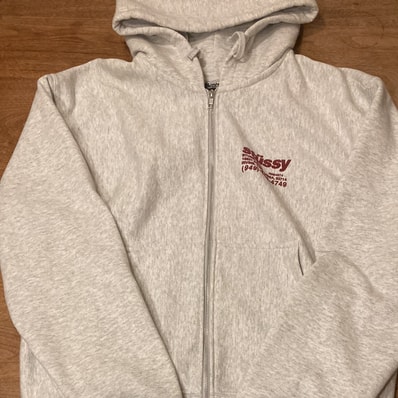 Stussy DNA Zip Hoodie "Ash Heather" (FA24)